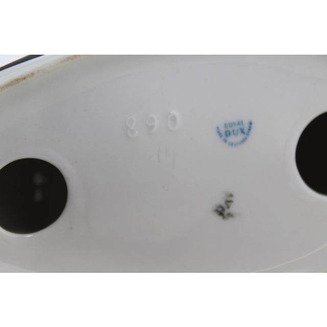 Czech Porcelain Black Swan Figurine from Royal Dux, 1960s For Sale - Image 13 of 14