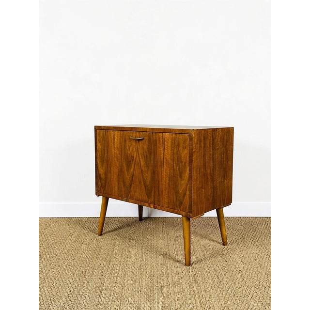 Vintage Brown Walnut Cabinet, 1960 For Sale - Image 12 of 15