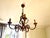 Large five-light bronze chandelier, Louis XV style E14 bulb (minimum height: 59 cm) European Plug (up to 250V).The wiring...