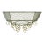 French 1940s Green & Gold Wrought Iron Console Base For Sale