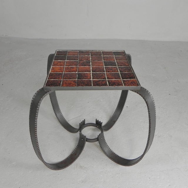 1950s Brutalist Coffee Table with 36 Tiles, 1950s For Sale - Image 5 of 17