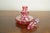 Ruby Red Antique Bohemian Cranberry Glass Enameled Perfume Bottle, 19th. Century For Sale - Image 8 of 10