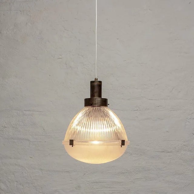 Mid-Century Modern Hanging Lights in the style of Tito Agnoli, Set of 2 For Sale - Image 3 of 11