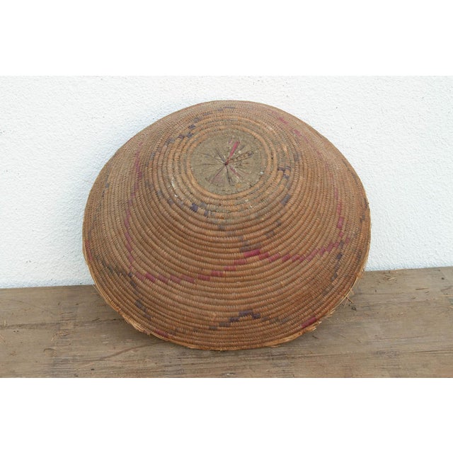 Antique Floral Motif Harvesting Basket For Sale In Los Angeles - Image 6 of 8