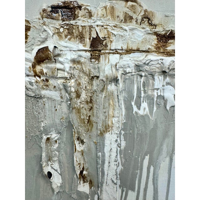 1981 Organic Modernist Mixed Media Abstract Painting For Sale - Image 11 of 11
