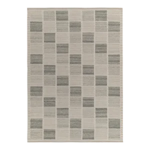 Freya Geometric Rug by Celerie Kemble for Chairish in Gray, 2'6"x8'