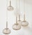 Very nice style of lighting - rare type - marked by label - one large cascade pendant or five pendants with diameter 16...