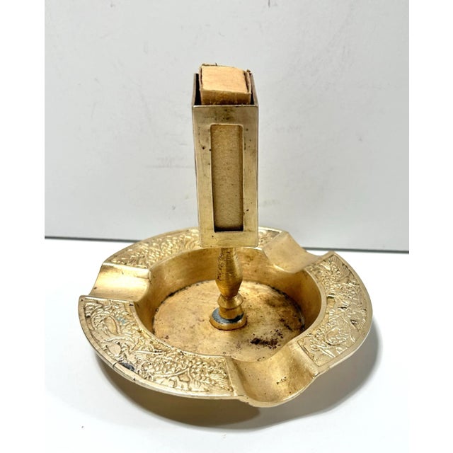 A striking vintage brass dragon catchall tray featuring detailed Asian dragon relief work. Pieces like this are favorites...
