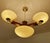 Art Deco Pendant Light in Wood & Glass, 1930s For Sale - Image 4 of 16