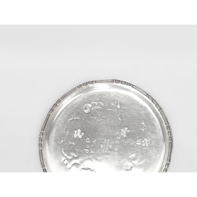 Early 20th Century Georg Jensen Sterling Silver Ornamental #51 Butter Pats - Set of 6 For Sale - Image 14 of 14