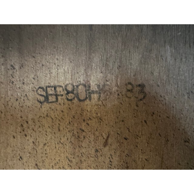 Vintage Campaign Style Red Lacquered Writing Table/Desk For Sale - Image 10 of 12