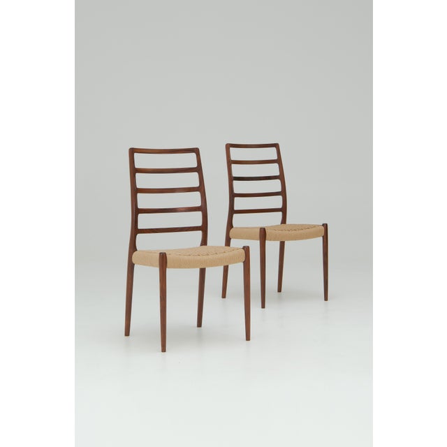 Wood Model No. 82 Dining Chairs by Niels Otto (N. O.) Møller for J. L. Møllers, 1960s, Set of 8 For Sale - Image 7 of 16