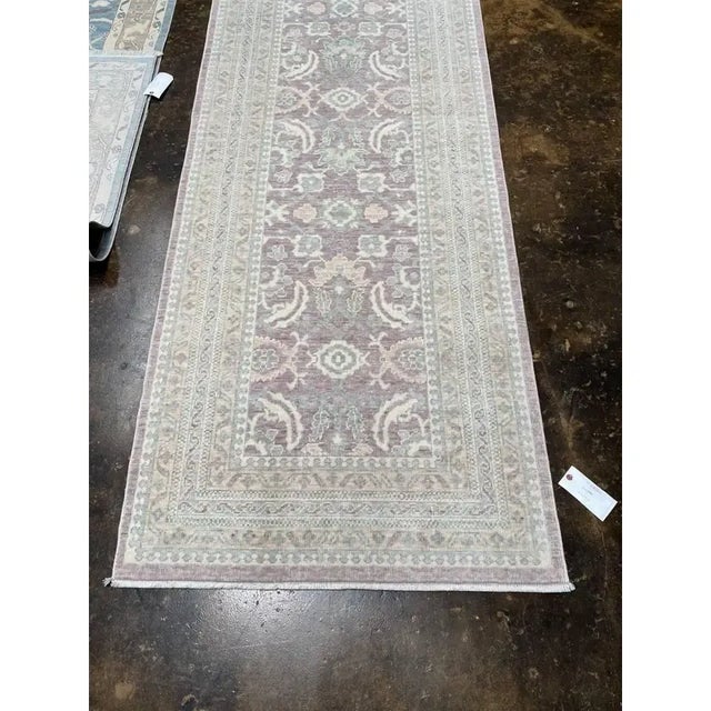 2010s 2010s Turkish Oushak Area Rug 3'3" X 9'4" For Sale - Image 5 of 12