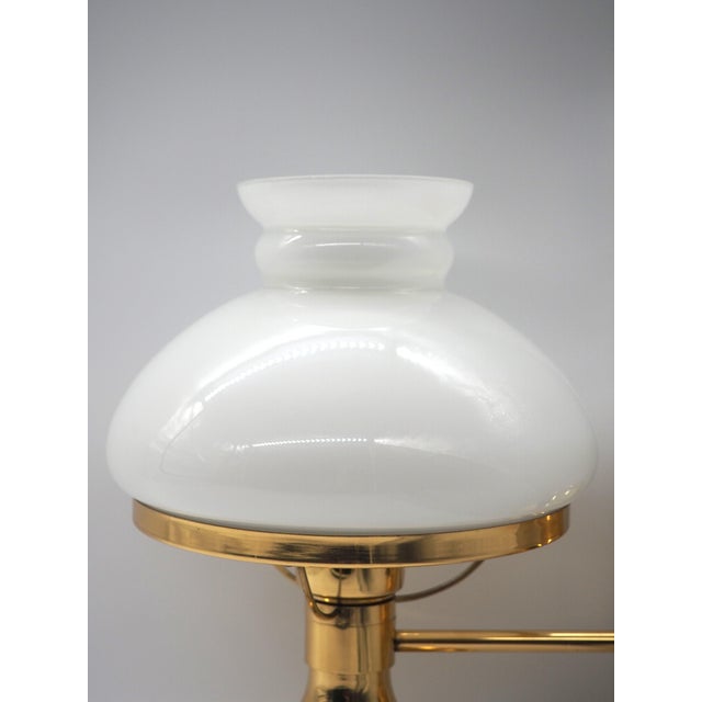 Vintage Swedish Brass and Opal Glass Wall Lamps from Ikea, 1980s, Set of 2 For Sale - Image 10 of 14