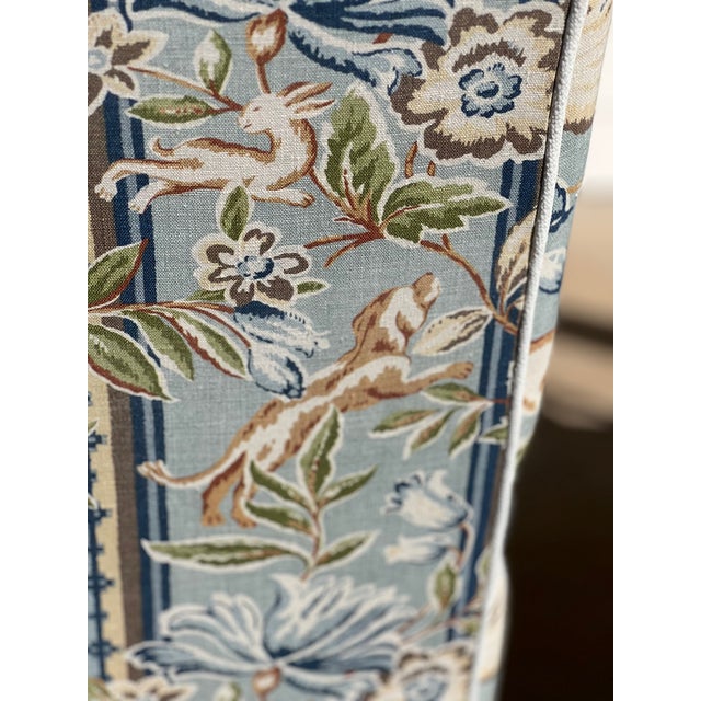 Pair Bradstreet Armchairs in Cowtan & Tout For Sale - Image 15 of 17