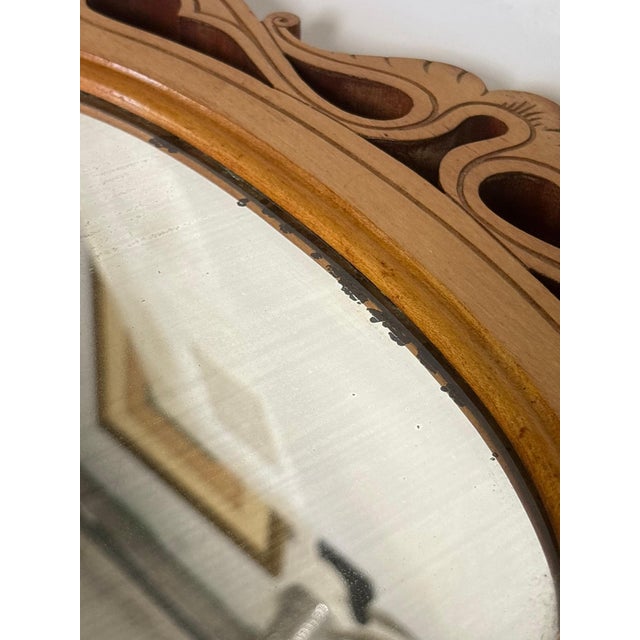 Vintage Beige Wooden Table Mirror, France, 1920s For Sale - Image 18 of 18
