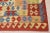 Shabby Chic Vintage Afghan Hand Made Organic Wool Natural Color Maimana Kilim,6'10"x9'7" For Sale - Image 3 of 5