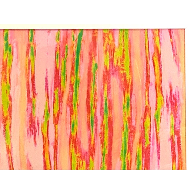 2010s Framed Abstract Pink Green "Enlightened Terrain" Artist's Print by Suga Lane For Sale - Image 5 of 11