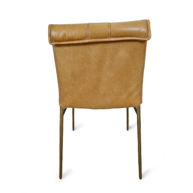 Palomino & Bronze Dining Chair For Sale - Image 4 of 8