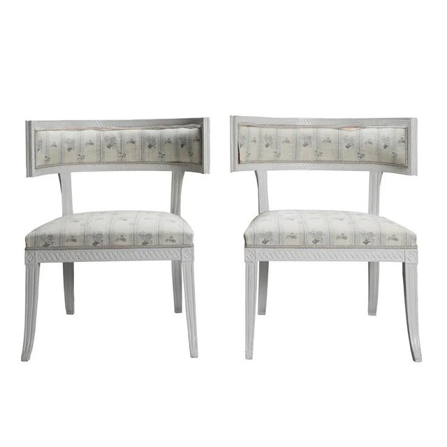 Wood Swedish Gustavian Klismos Chairs, 1790s, Set of 2 For Sale - Image 7 of 7