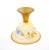Gold Pair of Mid-Century Modern Italian Venetian Art Glass Gilt & Painted Compotes For Sale - Image 8 of 12