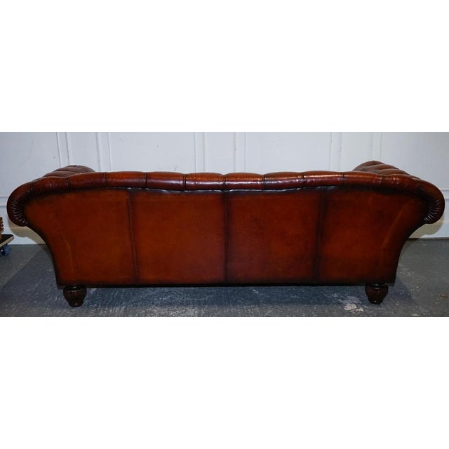 Leather Oskar Three Seater Chesterfield Sofa from Tetrad For Sale - Image 15 of 16