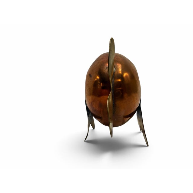 Mid 20th Century Vintage Mid-Century Mixed-Metal Copper & Brass Mechanical Fish Ashtray For Sale - Image 5 of 6