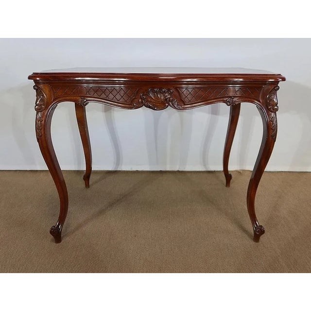 Louis XV Style Massive Mahogany Middle Table, 19th Century For Sale - Image 6 of 18
