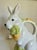 Italian Ceramic Bunny Rabbit With Carrots Figurative Pitcher For Sale - Image 10 of 12