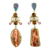 Image of Agate Earrings - 2 Pieces For Sale