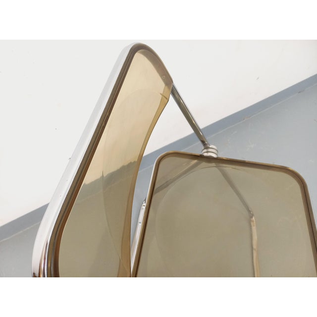 Vintage Plia Folding Chair in Chrome and Smoked Acrylic Glass by Giancarlo Piretti for Castelli, 1970s For Sale - Image 8 of 15