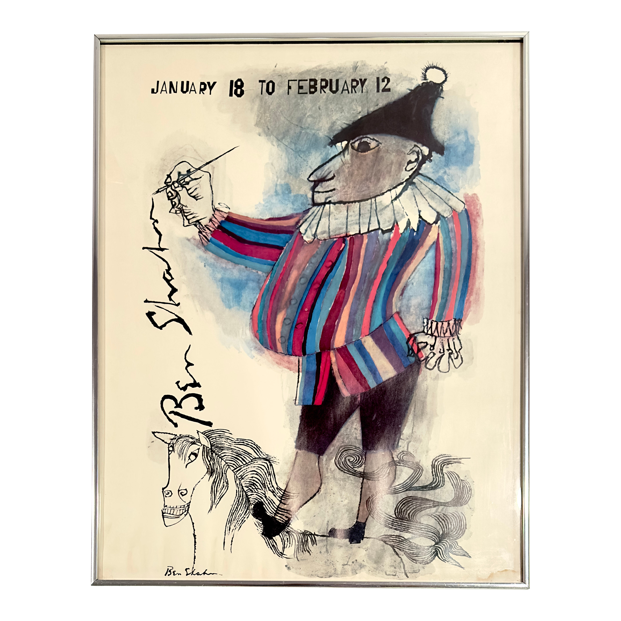 Ben Shahn Exhibition Promotional Poster, Circa 1962 | Chairish