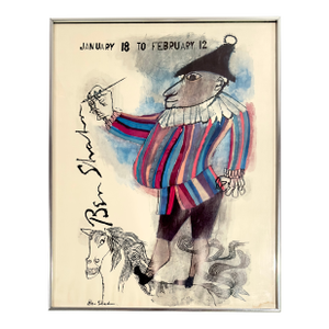 Ben Shahn Exhibition Promotional Poster, Circa 1962