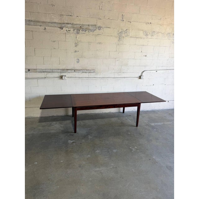 Skovby Mobelfabrik Rosewood Extendable Dining Table Denmark Mid-Century Modern 1970s For Sale - Image 10 of 12