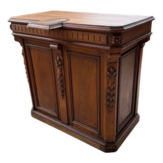 Oak Trading Counter, 1890s For Sale