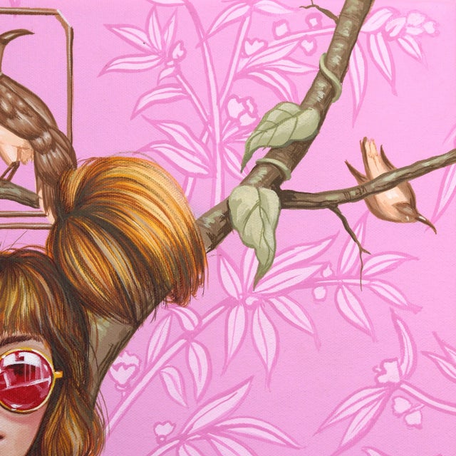 Contemporary "The Top Songbirds" Original Artwork by Carlos Gamez De Francisco For Sale - Image 3 of 12