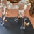Off-white Late 20th Century Crystal and Gold Leafs With Base Murano Style Pegaso For Sale - Image 8 of 13