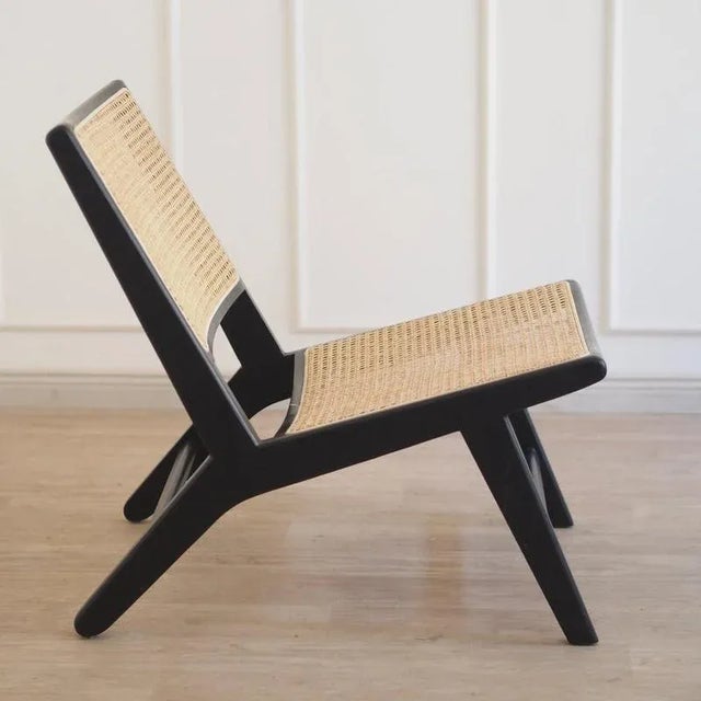 Lounge Chair with Viennese Wickerwork For Sale - Image 4 of 13