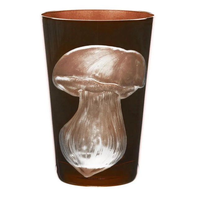 Glass ARTEL Mushrooms Collection Tumblers in Walnut - Set of 6 For Sale - Image 7 of 7