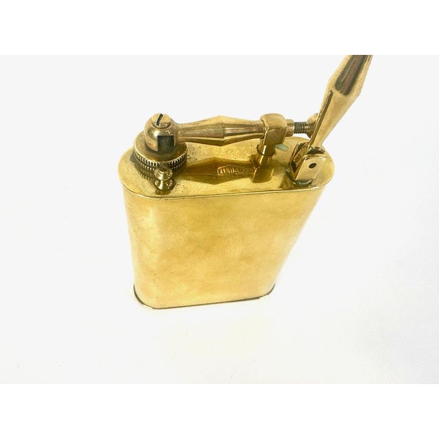 French Art Deco Brass Lighter from Fujiama, 1930s For Sale - Image 4 of 8