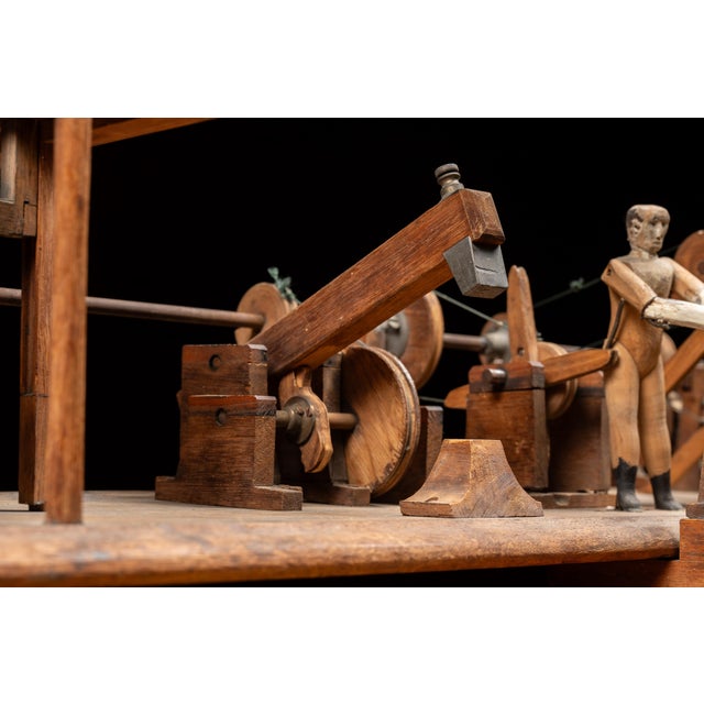 Early 20th Century Mechanical Blacksmith Forge Sideshow Model For Sale - Image 12 of 17