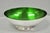 Modern Vintage Wallace 9100 Modern Green Enamel Silver Plated Oval Serving Fruit Bowl For Sale - Image 3 of 9