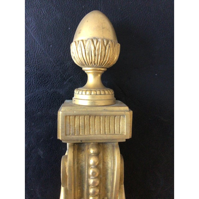 1880s French Classical Gilt Bronze Sconces - A Pair For Sale - Image 11 of 13