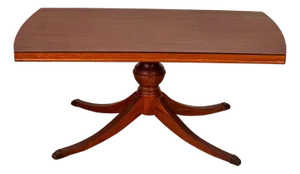 Vintage Georgian Mahogany Pedestal Cocktail Side Table