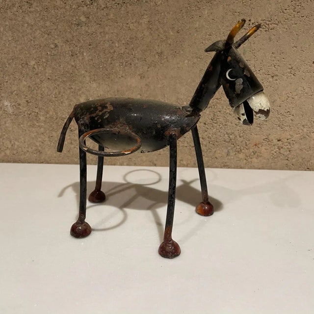 1970s Manuel Felguerez Style Black Donkey Napkin Holder Caddy Mexico For Sale - Image 4 of 8