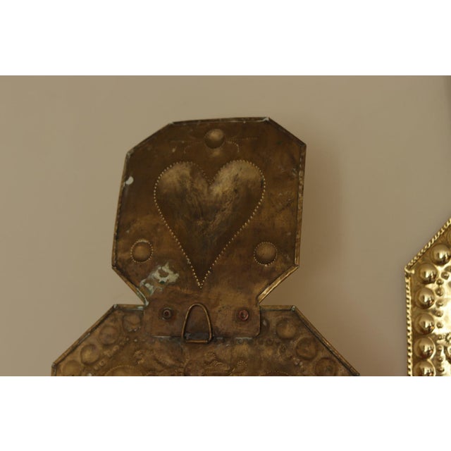 Large Mid-Century Baroque Brass Double-Arm Sconces, Set of 2 For Sale - Image 14 of 17