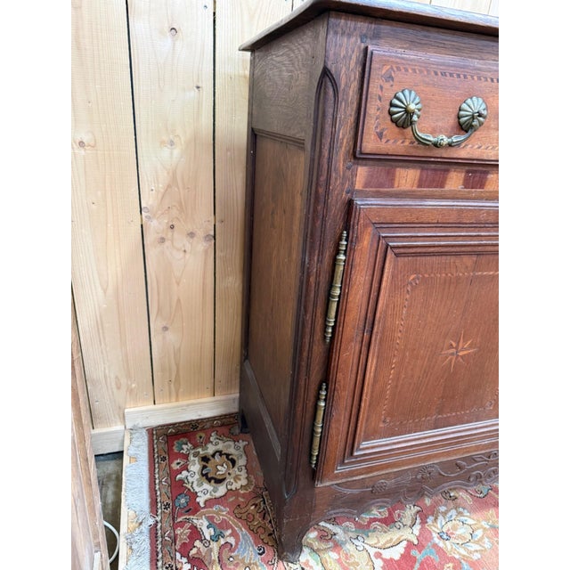Louis XV Style Oak and Marquetry Sideboard, 18th Century For Sale - Image 5 of 9