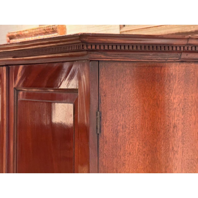 19th Century Mahogany Cabinet With Dresser Base For Sale - Image 13 of 16