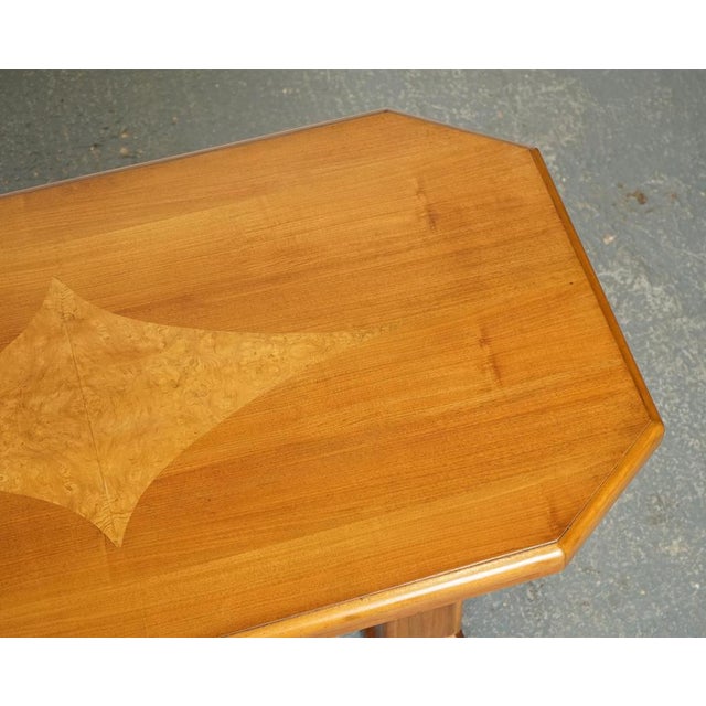 Vintage Art Deco Walnut Dining Table For Sale - Image 14 of 15