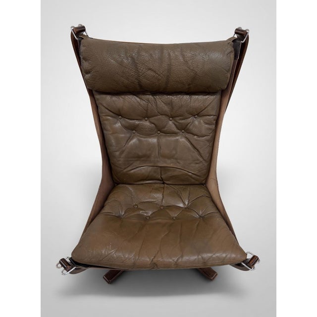 Vatne Møbler Olive Falcon Chair by Sigurd Ressell for Vatne Furniture, 1960s For Sale - Image 4 of 14